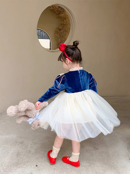 Rochie moderna pentru copii cu dantela si tul