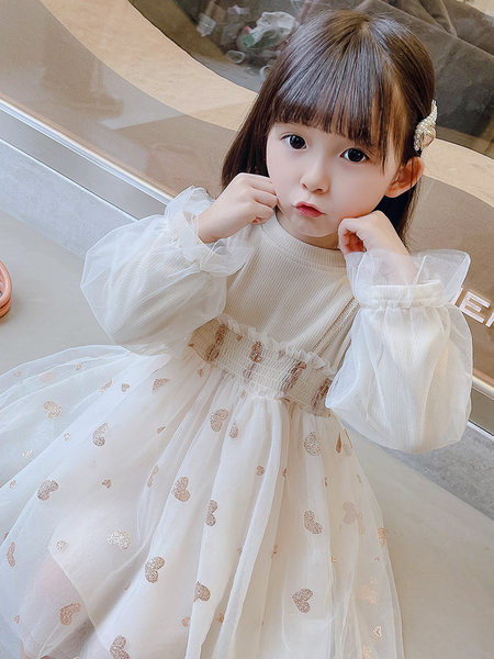 Rochie de tul decupata pentru copii pentru fete