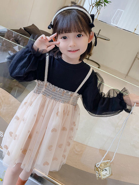 Rochie de tul decupata pentru copii pentru fete