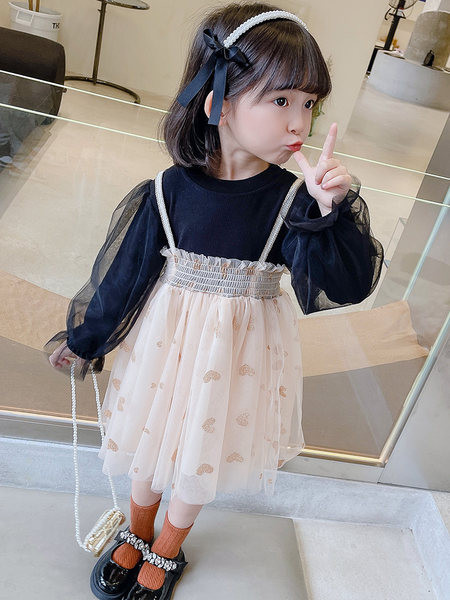 Rochie de tul decupata pentru copii pentru fete