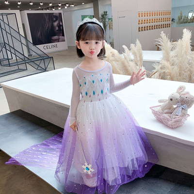 Rochie de tul decupata pentru copii model nou pentru fete