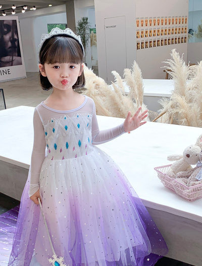 Rochie de tul decupata pentru copii model nou pentru fete