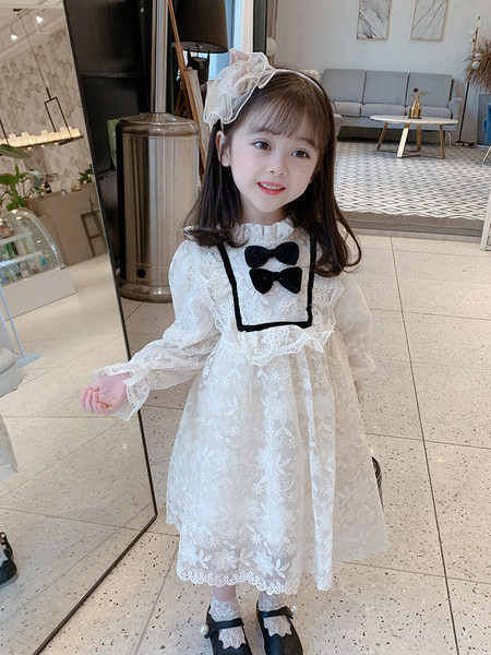 Elegantna dječja haljina s dugim rukavima za djevojčice