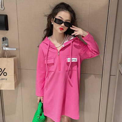 Rochie de toamna pentru copii la moda cu maneca lunga