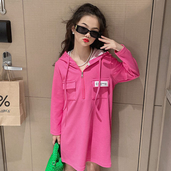 Rochie de toamna pentru copii la moda cu maneca lunga