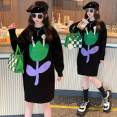 Hosszú ujjú őszi-téli kötött gyerekruha