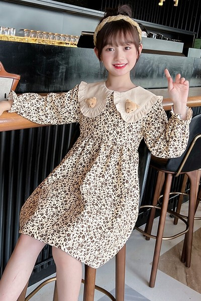 Novi model dječje haljine sa cvjetnim uzorkom za djevojčice