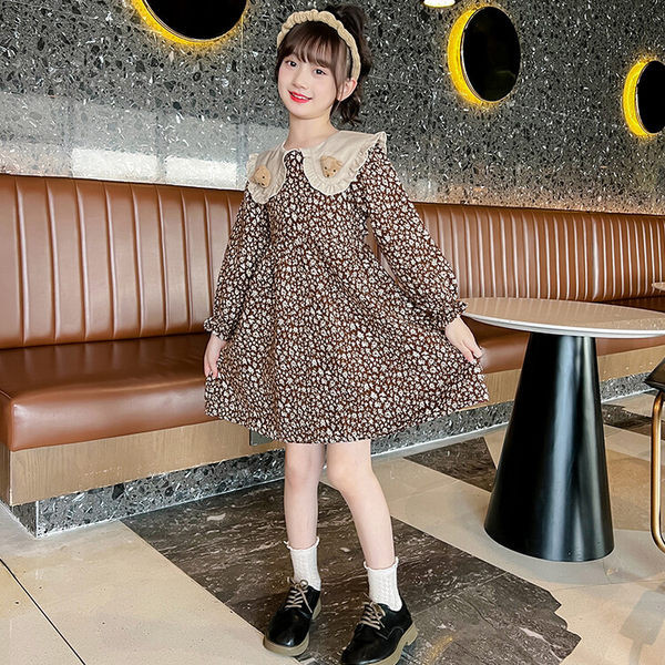 Novi model dječje haljine sa cvjetnim uzorkom za djevojčice