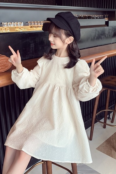 Novi model dječje jesenske haljine dugih rukava za djevojčice