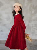 Rochie cu maneca lunga toamna iarna pentru fete