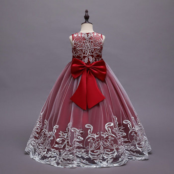 Νέο μοντέλο μοντέρνο φόρεμα με κορδέλα και κέντημα