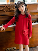 Rochie casual copii pentru fete cu buzunar