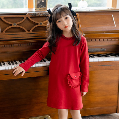 Rochie casual copii pentru fete cu buzunar