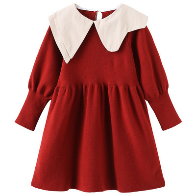 Rochie casual pentru copii cu maneci lungi