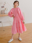 Rochie Ocazională De Lungime Mijlociu Mânecă Lungă Pentru Fete