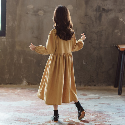 Rochie de zi cu zi lungă pentru copii pentru fete - model gratuit