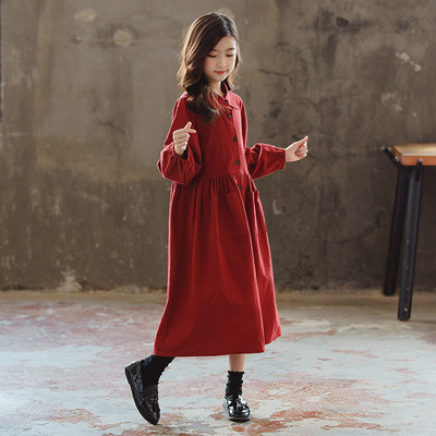 Rochie de zi cu zi lungă pentru copii pentru fete - model gratuit