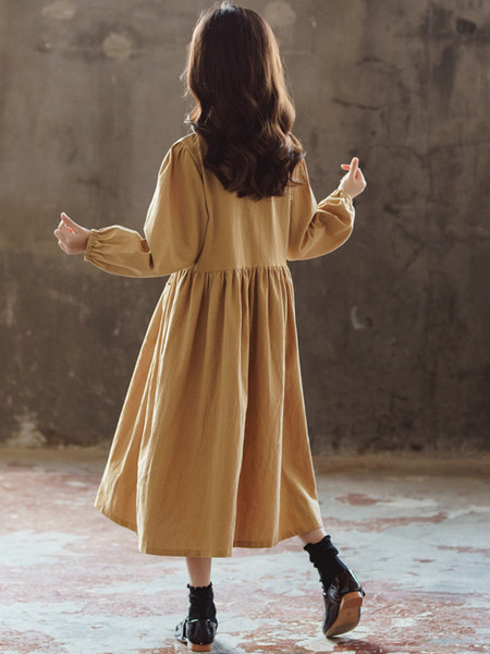 Rochie de zi cu zi lungă pentru copii pentru fete - model gratuit