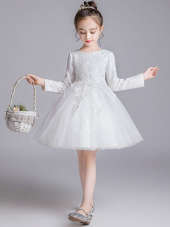 Παιδικό κομψό φόρεμα με δαντέλα και τούλι