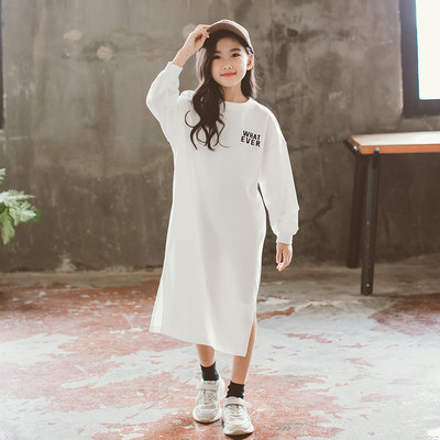 Rochie sport imprimata cu maneca lunga pentru fete