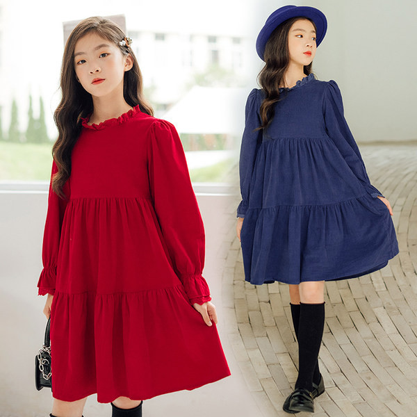 Letisztult modell őszi ruha lányoknak hosszú ujjal