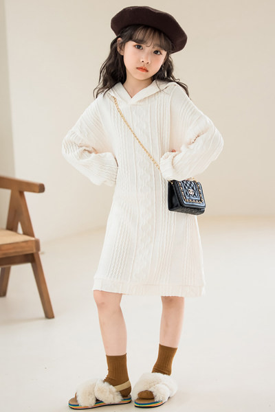 Lezser lányok őszi téli ruha kapucnival és hosszú ujjú