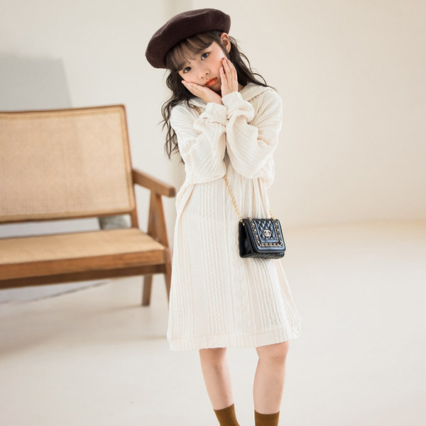 Lezser lányok őszi téli ruha kapucnival és hosszú ujjú