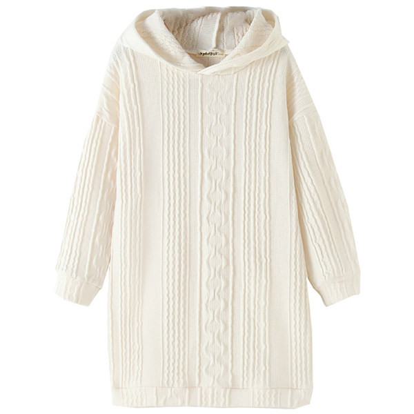 Lezser lányok őszi téli ruha kapucnival és hosszú ujjú