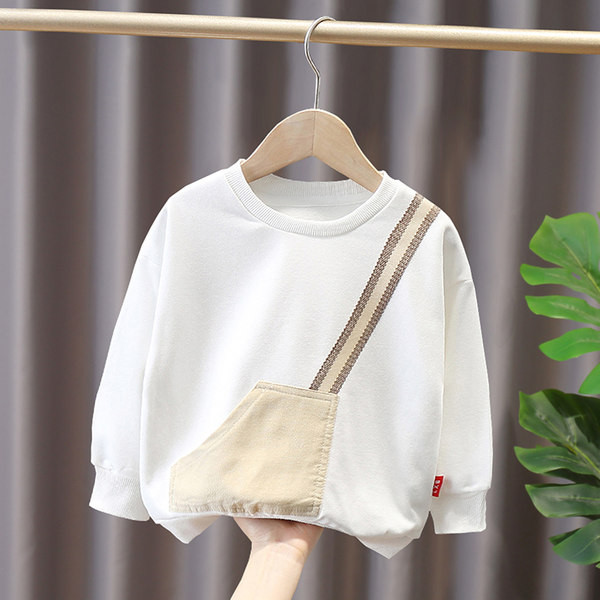 Ležerna bluza s okruglim izrezom za dječake