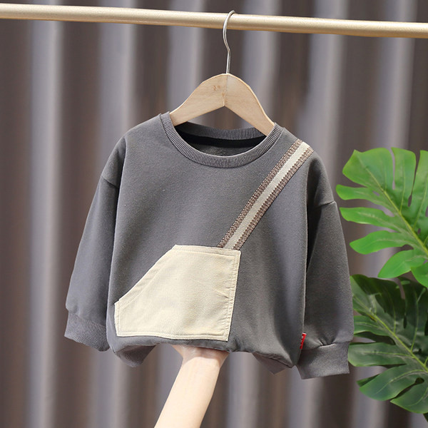 Ležerna bluza s okruglim izrezom za dječake