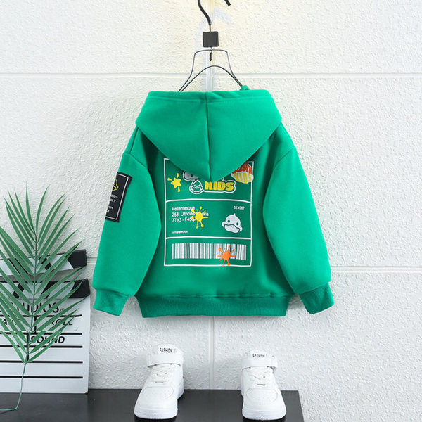 Hanorac pentru copii model nou cu gluga si buzunare pentru baieti