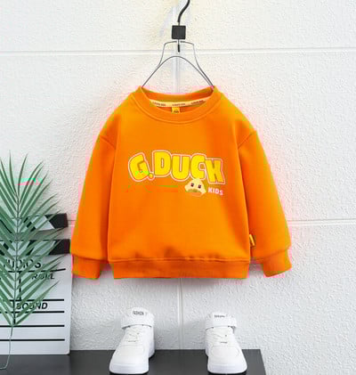 Hanorac pentru băieți pentru copii cu căptușeală din puf și decolteu O