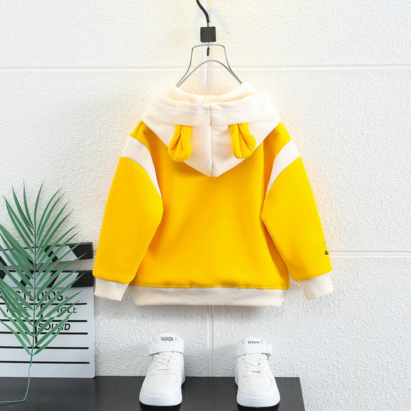 Vaikiškas megztinis berniukams su kišene ir gobtuvu