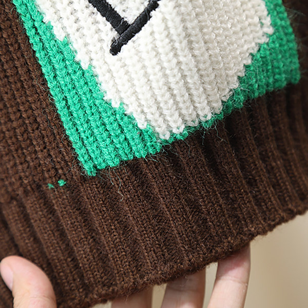 Crew nyakú kötött pulóver fiúknak