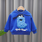 Dječji sweatshirt za dječake s 3D efektom i natpisom