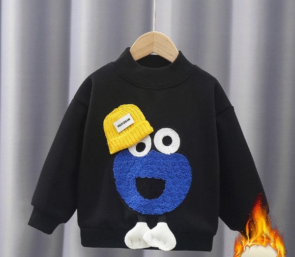 Bluza de iarna pentru copii cu element 3D pentru baieti