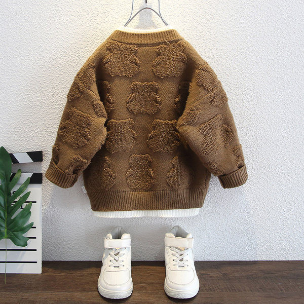 Pulover de toamna copii pentru baieti cu broderie