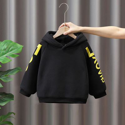 Moderna majica za dječake s toplom postavom i kapuljačom