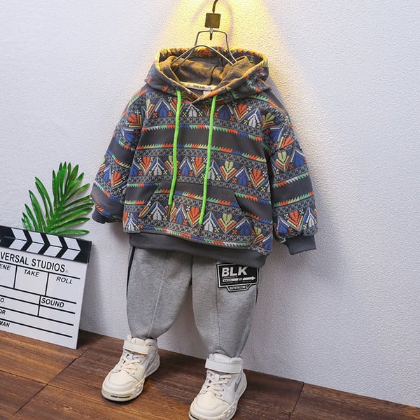 Hanorac pentru copii model nou cu gluga si buzunar pentru baieti