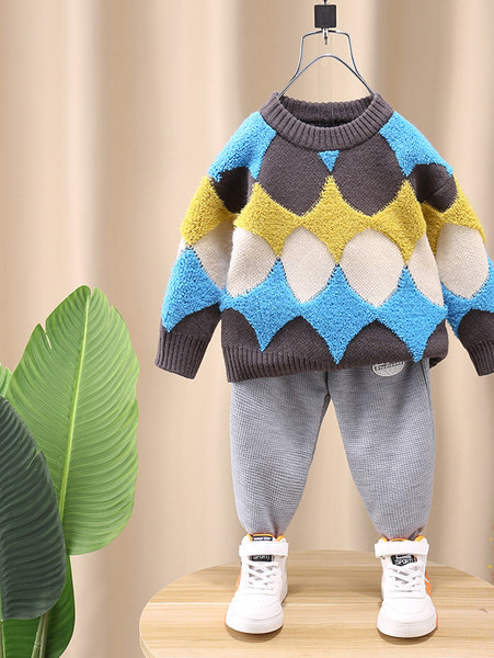 Vaikiškas rudens-žiemos megztinis berniukams