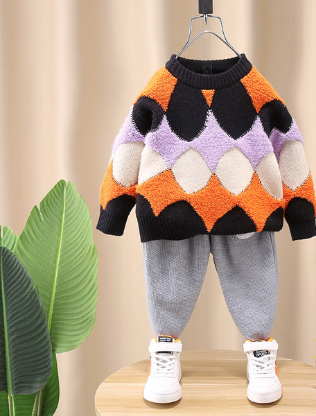 Vaikiškas rudens-žiemos megztinis berniukams