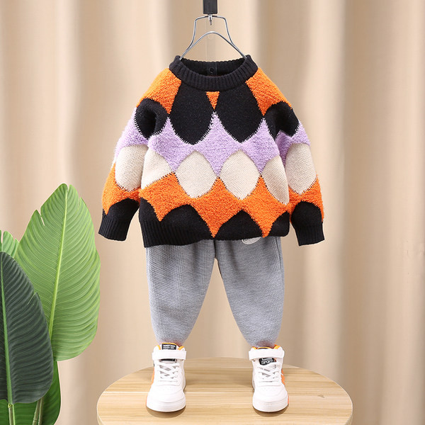 Vaikiškas rudens-žiemos megztinis berniukams