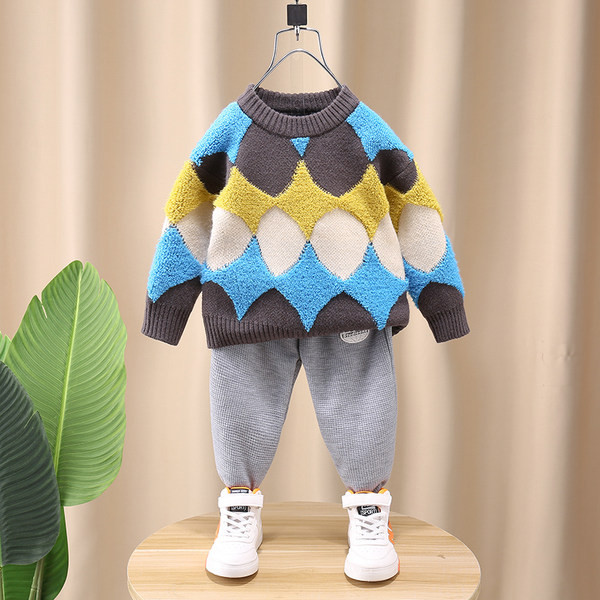 Vaikiškas rudens-žiemos megztinis berniukams