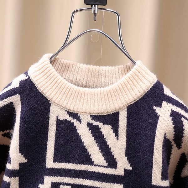 Pulover casual cu gâtul O pentru copii