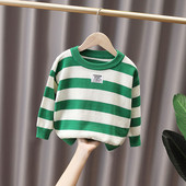 Pulover cu decolteu în dungi pentru copii pentru băieți