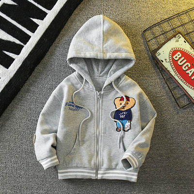 Tikandi ja kapuutsiga laste dressipluus poistele