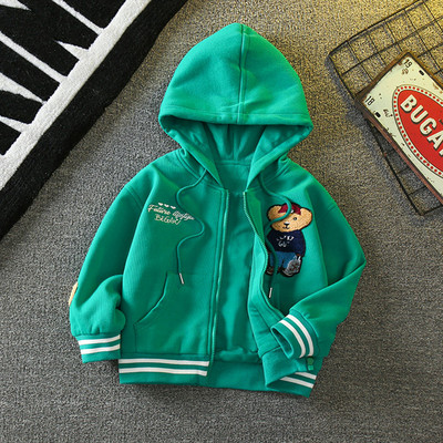 Tikandi ja kapuutsiga laste dressipluus poistele