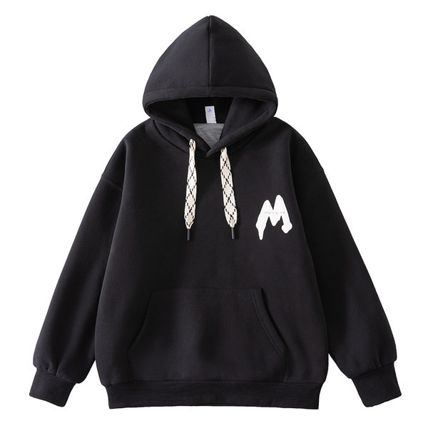 Pulover cu glugă cu model largi pentru băieți