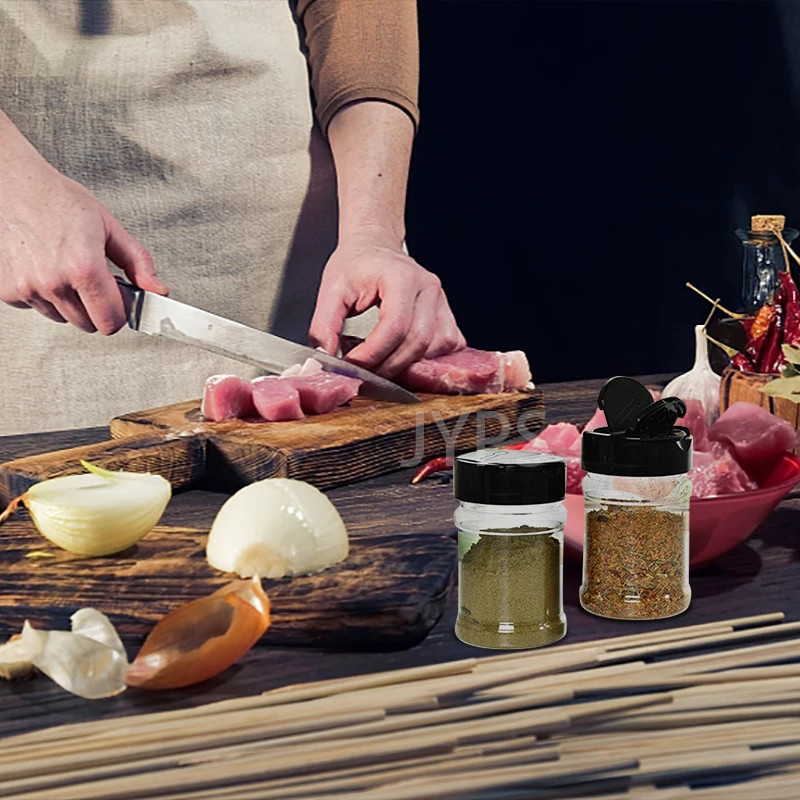 5/10/15/20 vnt. Druskos ir pipirų plaktuvai Prieskonių stiklainiai Prieskonių indelis Plastikas Be BPA Kanistrų rinkinys Virtuvinis cukraus dubuo