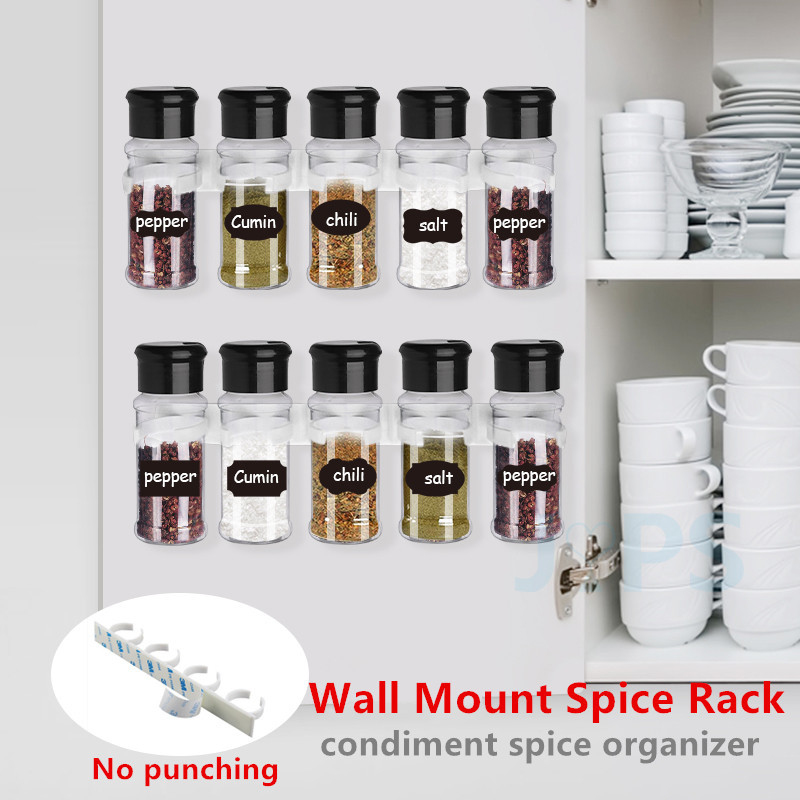 5/20 vnt Stiklainis prieskonių pipirų ir druskos purtyklėms Be BPA plastikinių prieskonių indelių Prieskonių organizatorius 100 ml Prieskonių indelių stovo virtuvės laikiklis